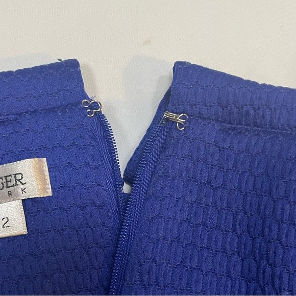 Kay Unger Navy Dress Perfect for Cocktail, Wedding, Mother Of The Bride. Sz 2 - Picture 10 of 15